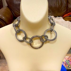 Chunky silver necklace